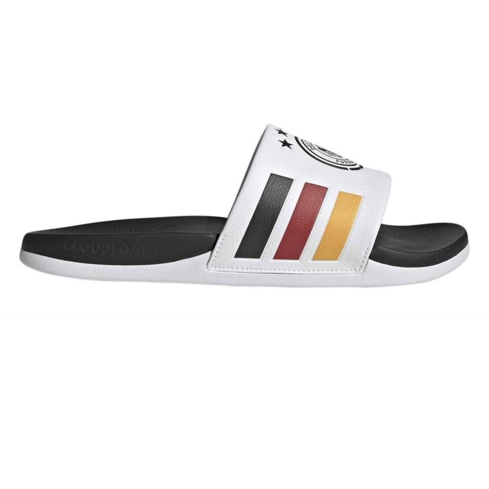 Adidas Mens Germany DFB Sliders / White/Black/Gold